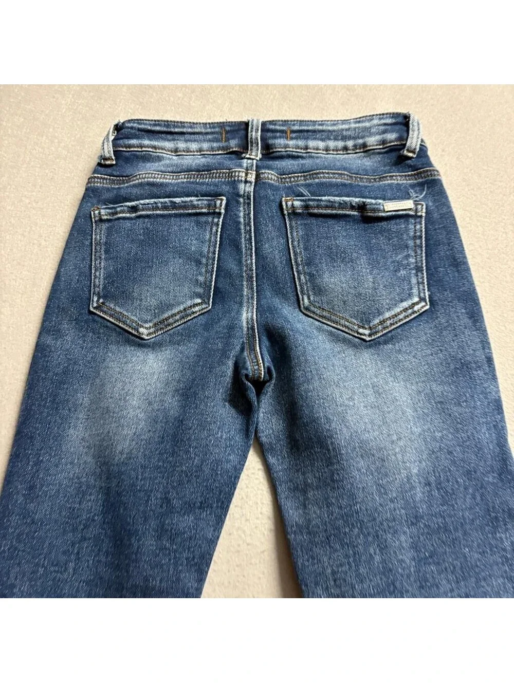 Disclosure Flare Jeans Womens Size 0/24 Blue Denim Stretch Mid Rise